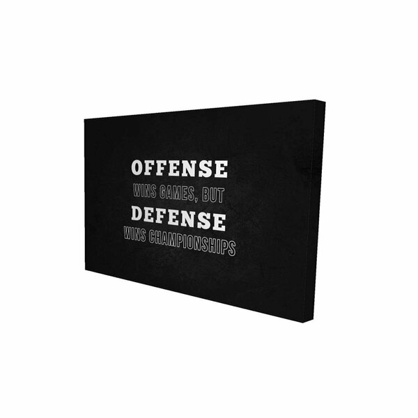 Begin Home Decor 12 x 18 in. Offense Wins Games-Print on Canvas 2080-1218-QU46